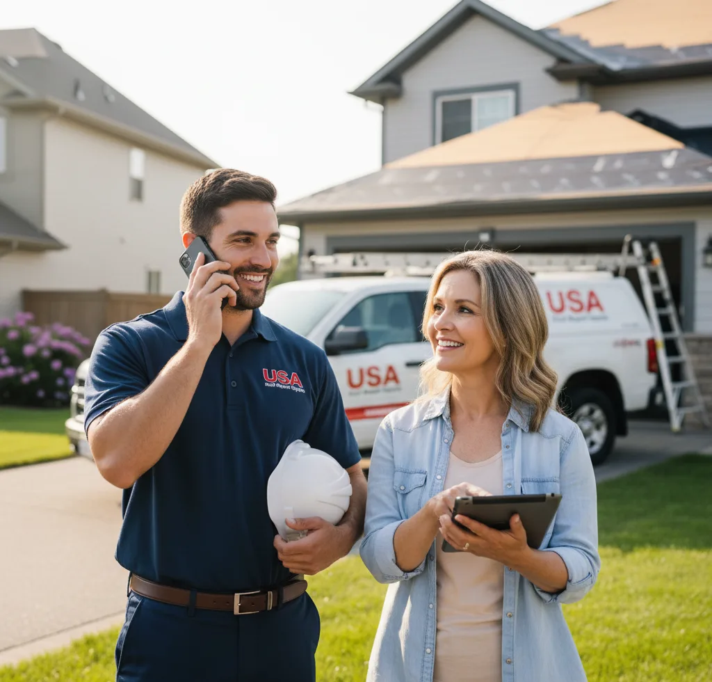 USA Roof Repair Experts customer support in Ankeny